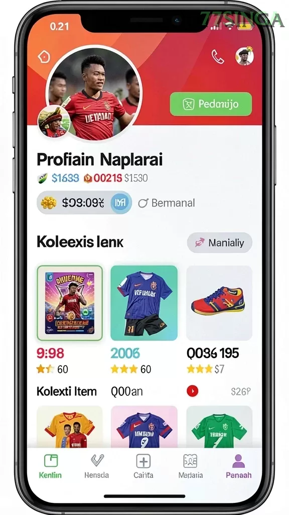 Cuplikan layar BOLA07 — aktivitas